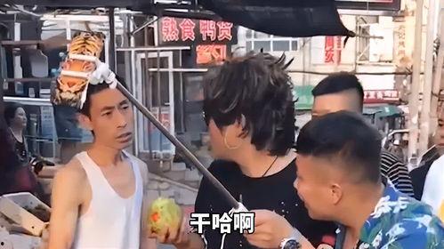 网红吃瓜胖子图片高清壁纸,趣味横生的视觉盛宴